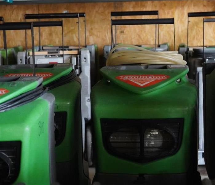SERVPRO commercial dehumidifiers 
