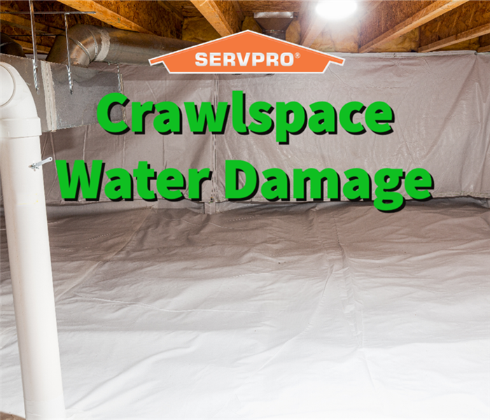 A SERVPRO installed crawlspace vapor barrier to prevent water damage