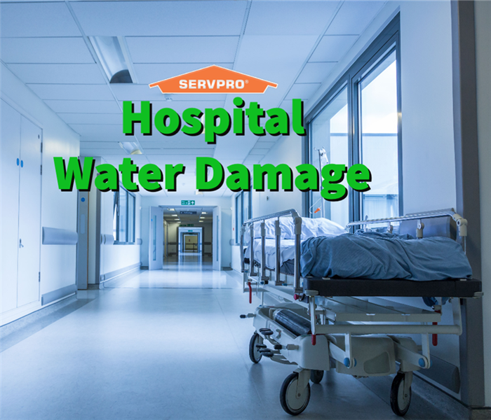 Water damage in a hospital